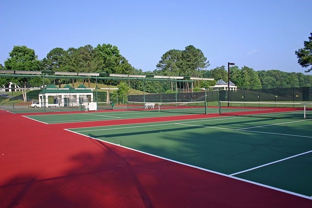 hard tennis courts