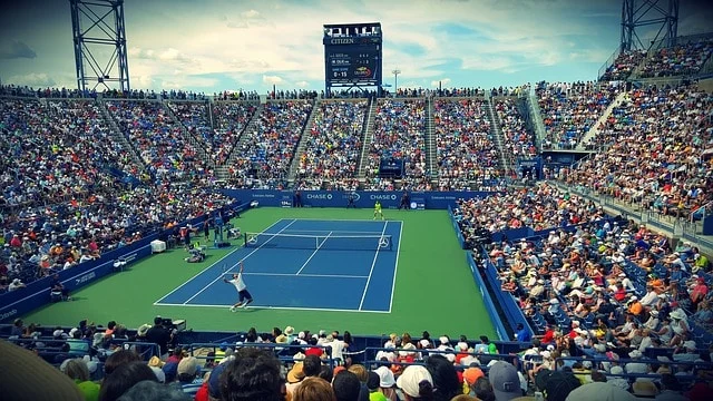 hard tennis court photo