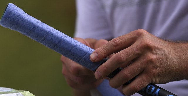 blue tennis grip