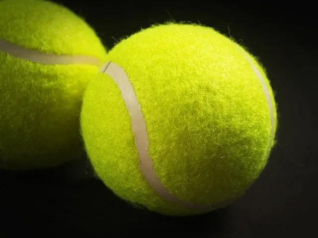tennis ball close up